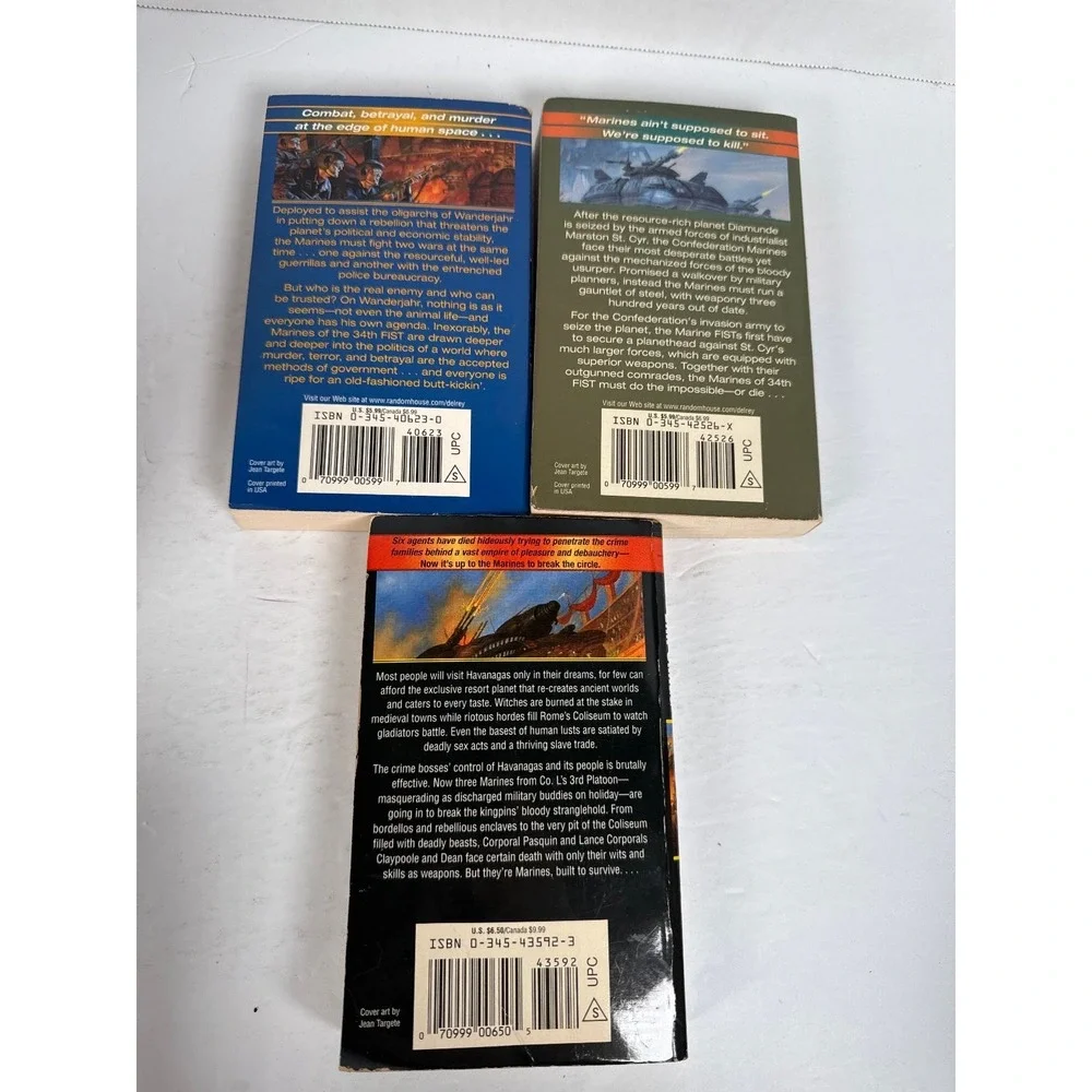 Starfist Books 2 3 6 Sherman & Cragg 1998-2001 First Edition Military Sci-Fi